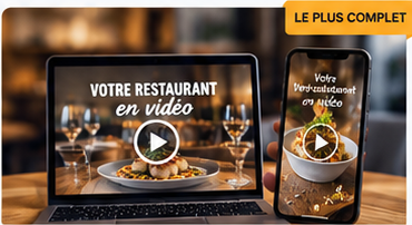 Pack vidéo restaurant 16/9 et 9/16